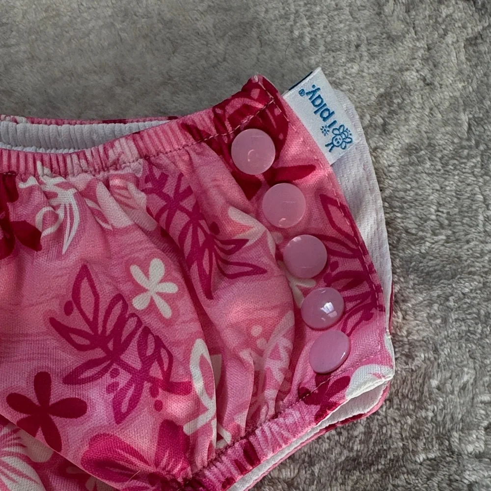 iplay EUC 18 mo Pink Floral Kids Swim Diaper